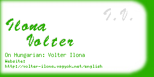 ilona volter business card